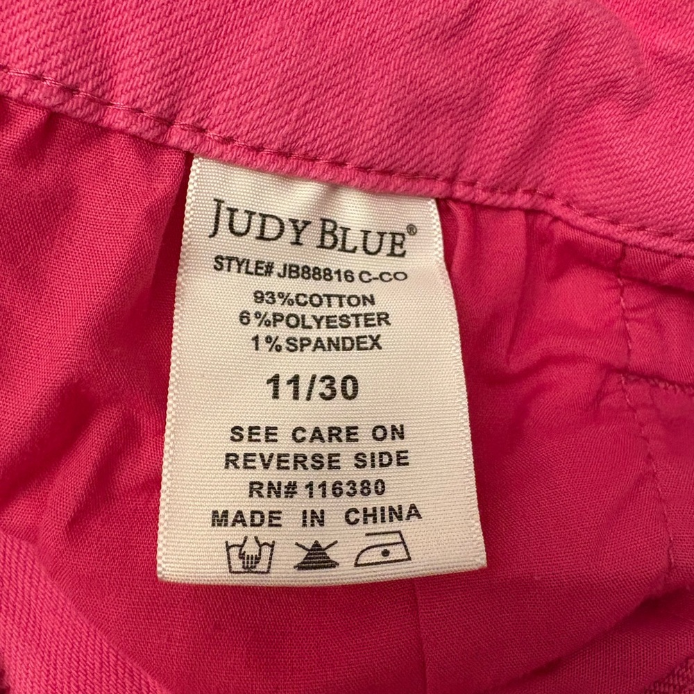 Judy Blue Vibrant Pink Straight Leg Jeans - Picture 8 of 8